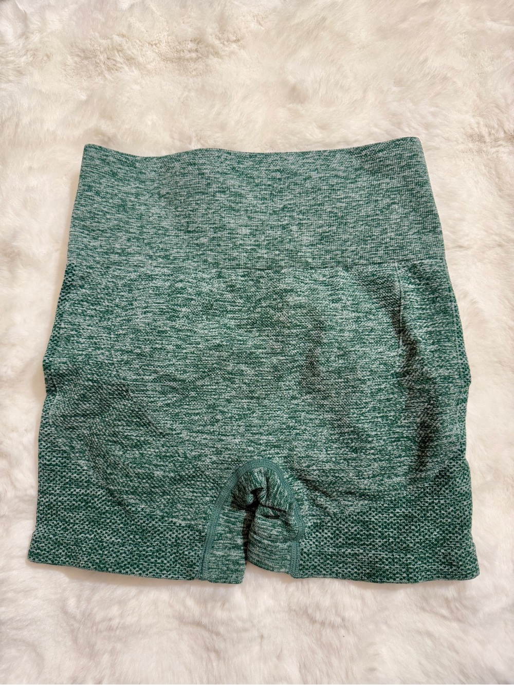 Green Seamless High Waisted Contour Booty Shorts Size S NWOT